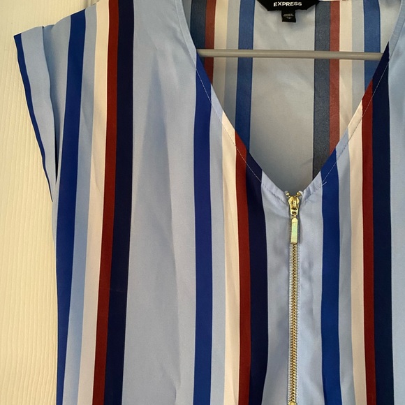 Express red, white, & blue dress shirt - Picture 2 of 3